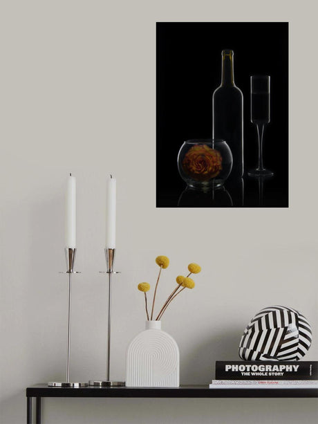 night rose Poster och Canvastavla