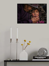 The Grandmother and her granddaughter Poster och Canvastavla