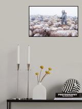 Migration during snow blizzards Poster och Canvastavla