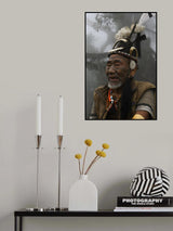Tattooed Konyak Headhunter 03 Poster och Canvastavla