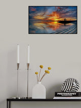 Bikers at Dawn Poster och Canvastavla