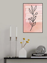 Plant Pink Poster och Canvastavla