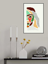 Color Abstract Faces #3 Poster och Canvastavla