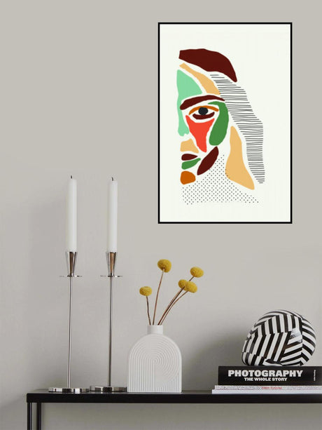 Color Abstract Faces #3 Poster och Canvastavla