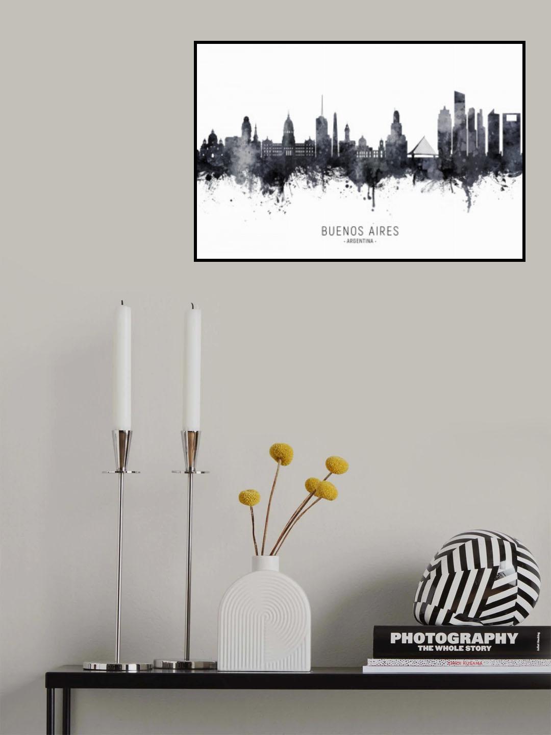 Buenos Aires Argentina Skyline Poster och Canvastavla
