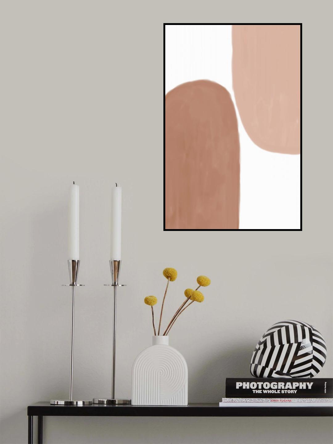 Earth Tone Painting Poster och Canvastavla