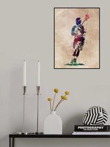 Lacrosse Sport Art 4 Poster och Canvastavla