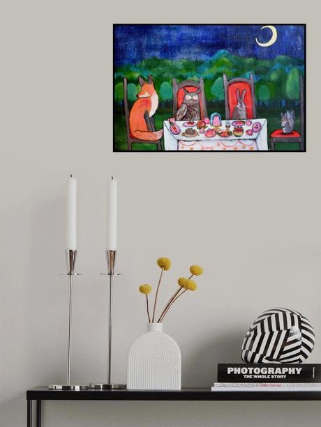 Moonlightteaparty Poster och Canvastavla