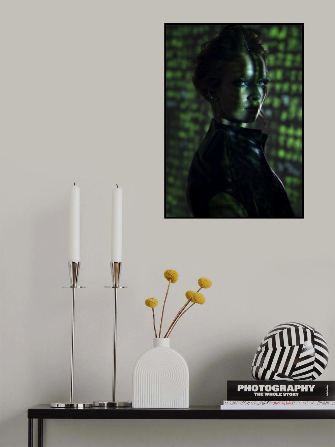 Cyber girl Poster och Canvastavla