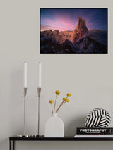 Vajolet Tower and Burning Valley Poster och Canvastavla