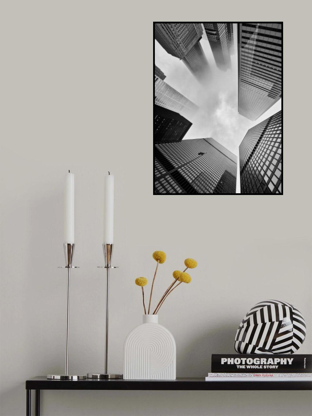 Shrouded by Clouds and Mist Poster och Canvastavla
