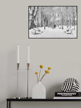 Walk in the winter park Poster och Canvastavla