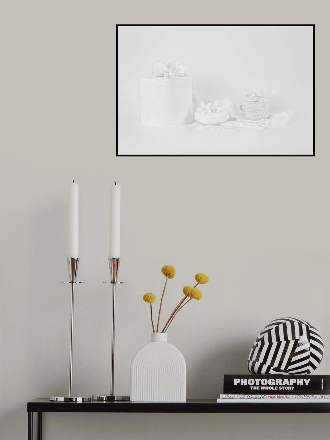 White on White Poster och Canvastavla