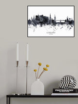 Edinburgh Scotland Skyline Poster och Canvastavla