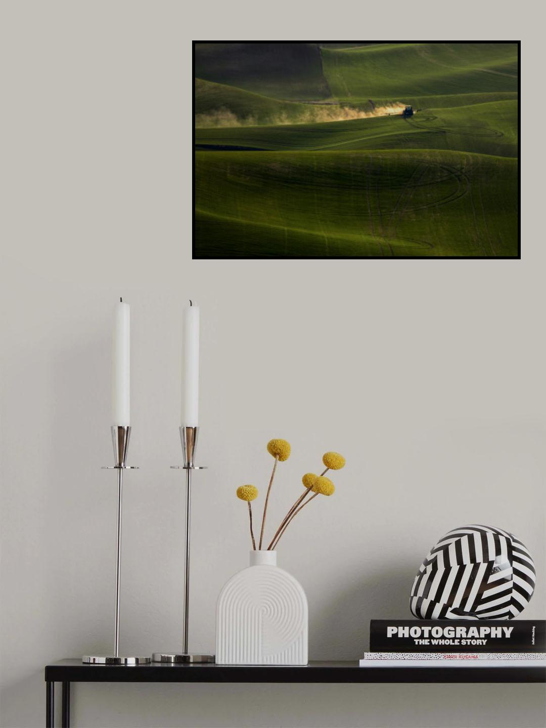 wheat field in Spring Poster och Canvastavla