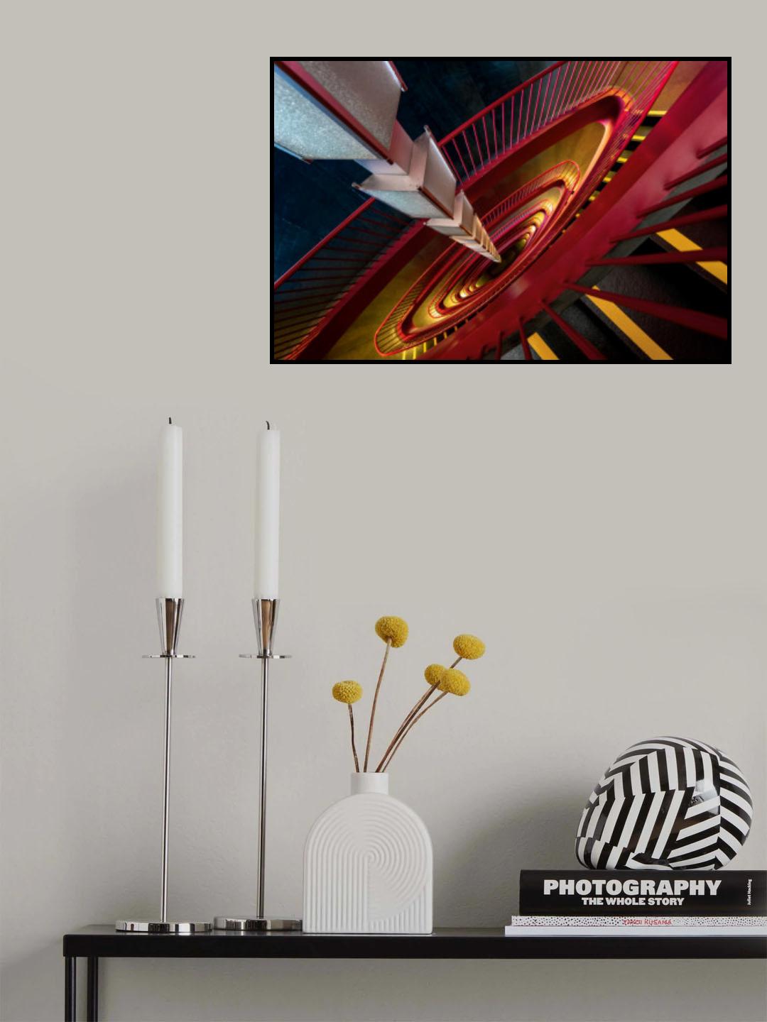 Heart piercing arrow Poster och Canvastavla