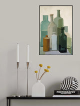 Green Bottles Poster och Canvastavla