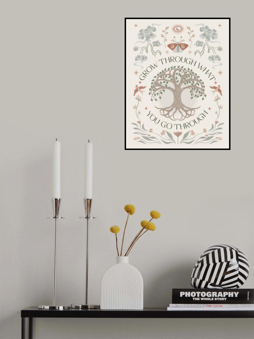 Grow Through Poster och Canvastavla