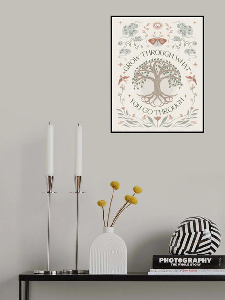 Grow Through Poster och Canvastavla