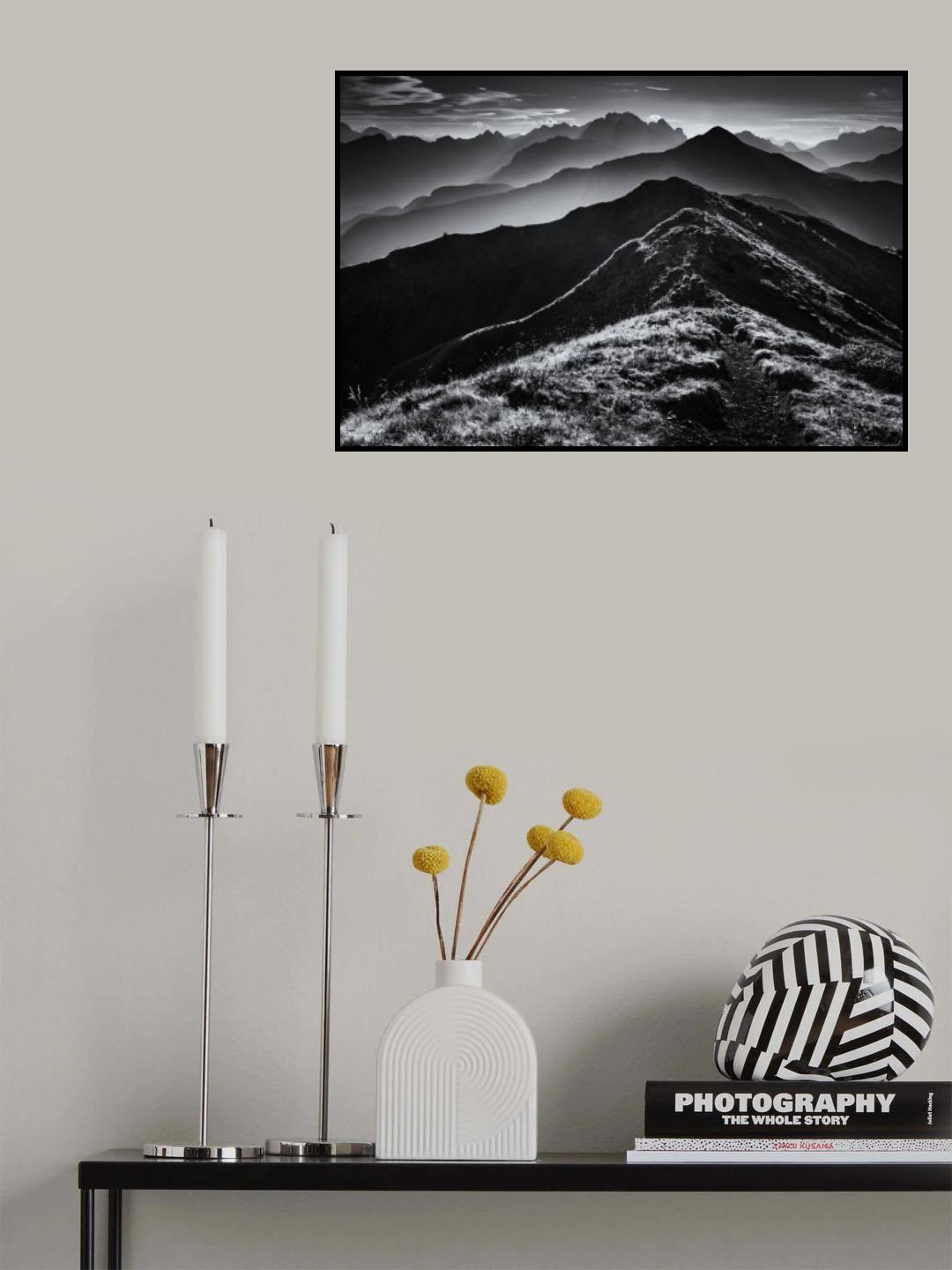 Alpine Horizons Poster och Canvastavla