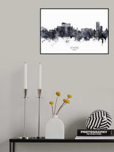 Athens Greece Skyline Poster och Canvastavla