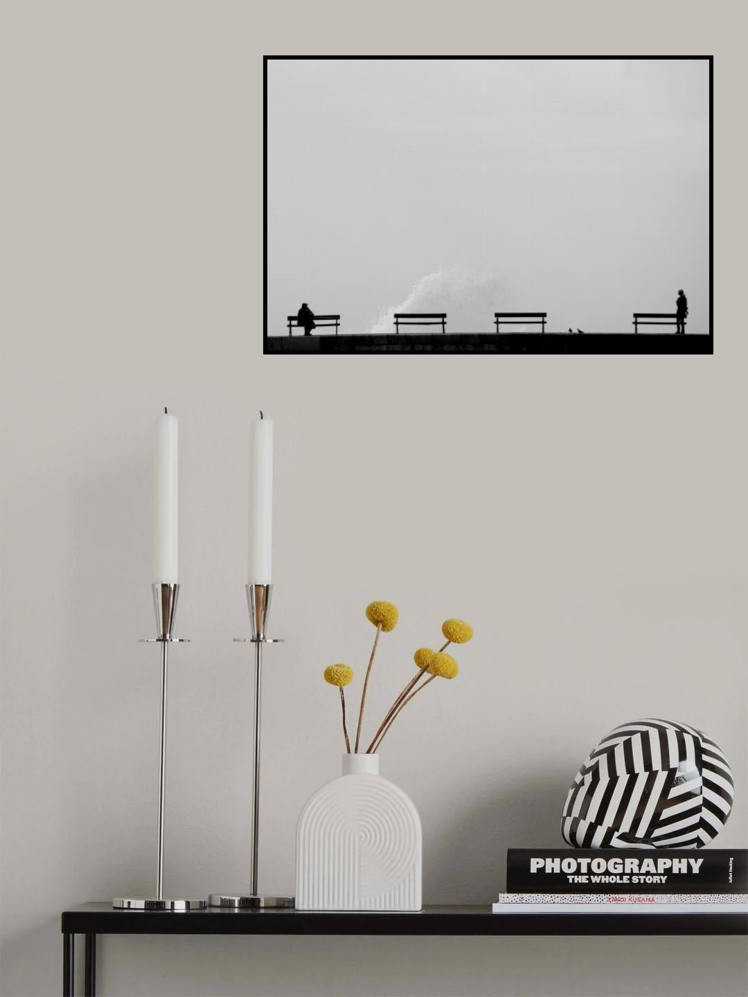 On the breakwater Poster och Canvastavla