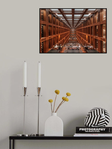Library in Berlin. Poster och Canvastavla