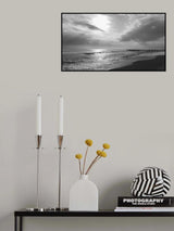 old pier and dramatic landscape Poster och Canvastavla