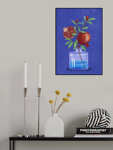 pomegranate in Vase Poster och Canvastavla