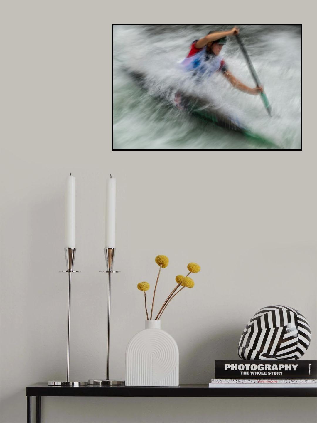 In the water rapids Poster och Canvastavla