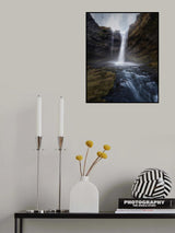 kvernufoss Poster och Canvastavla