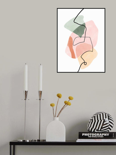 3x4 Aspectratio Pinkgreen29 Poster och Canvastavla