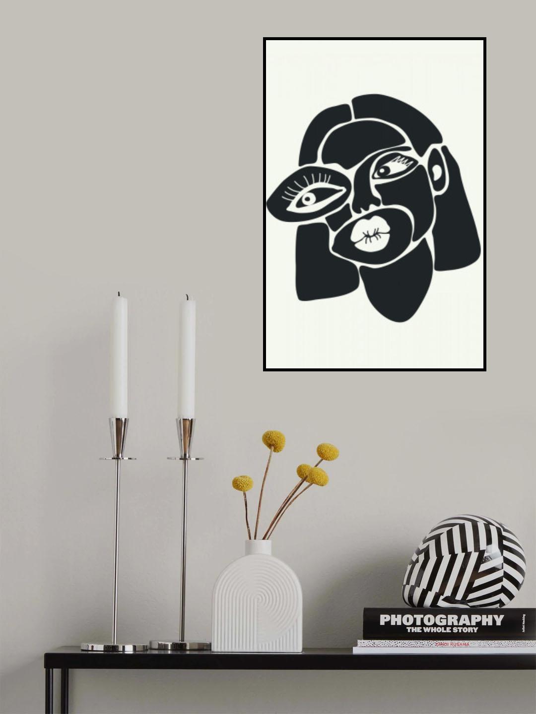 Abstract Faces Series #3 Poster och Canvastavla