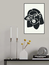 Abstract Faces Series #3 Poster och Canvastavla