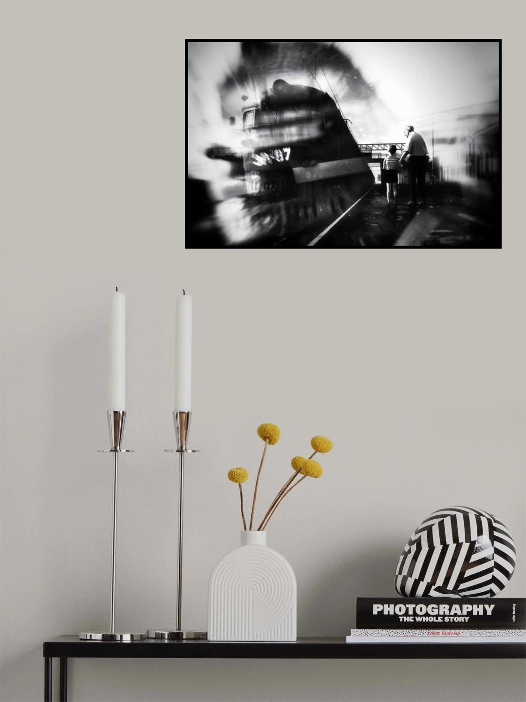 railway station Poster och Canvastavla