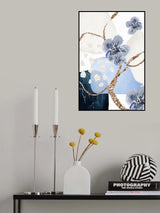 Floral Blue-3 Poster och Canvastavla