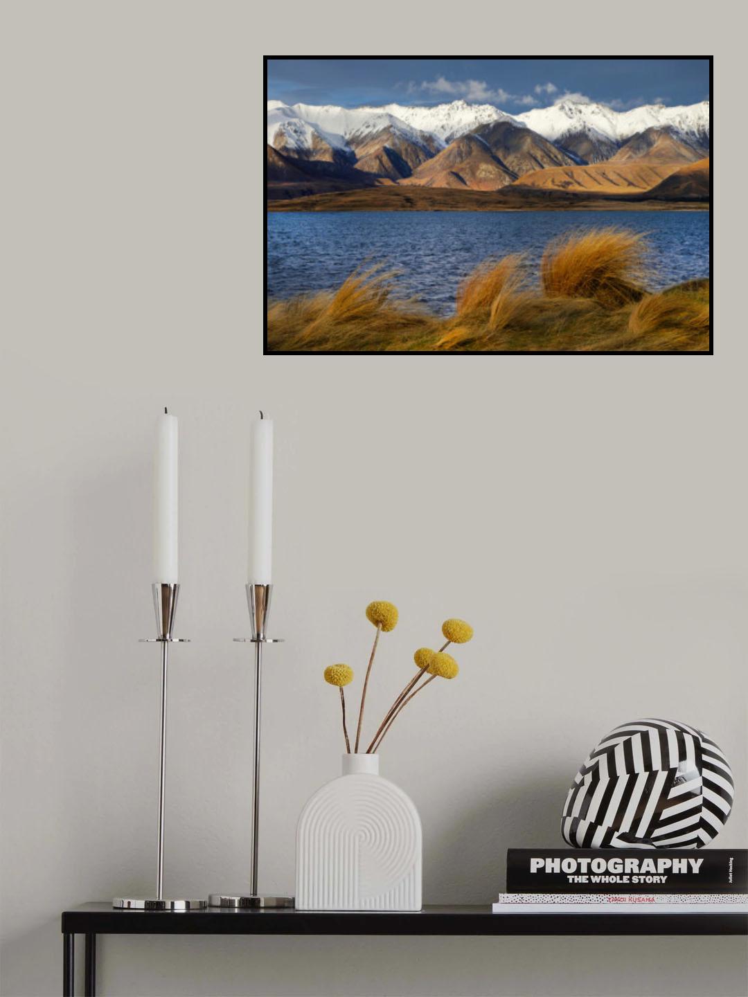 Lake Heron Poster och Canvastavla