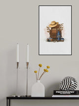 Backpack Travel Poster och Canvastavla