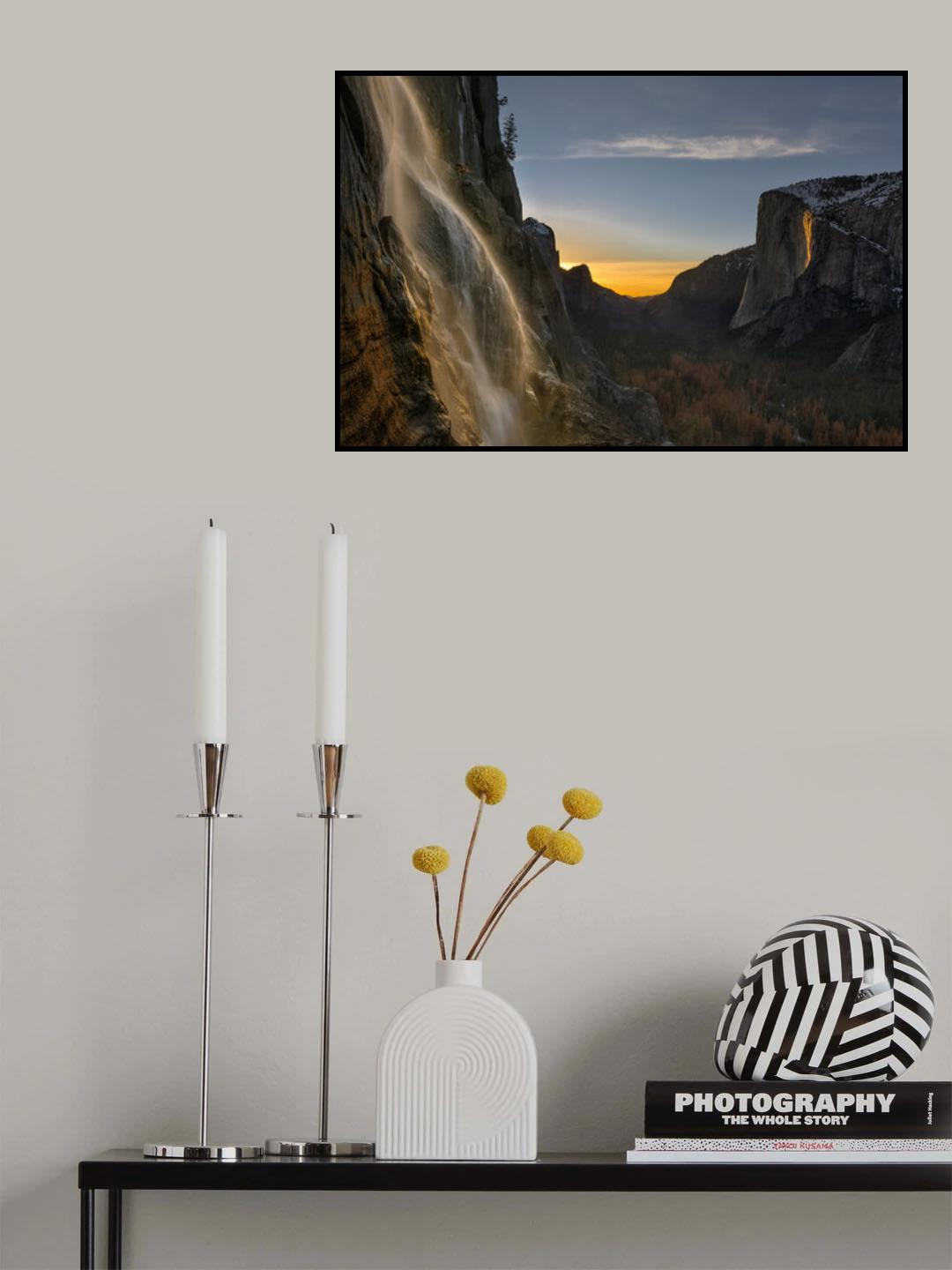 Yosemite Firefall Poster och Canvastavla