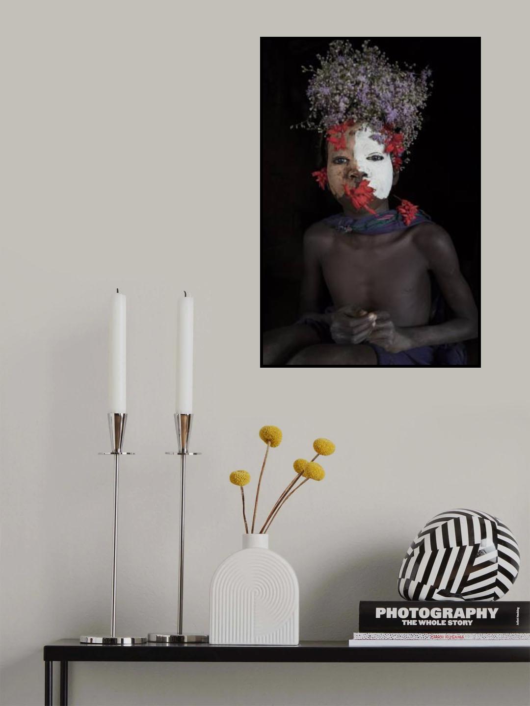 Ethiopian Suri tribe Poster och Canvastavla