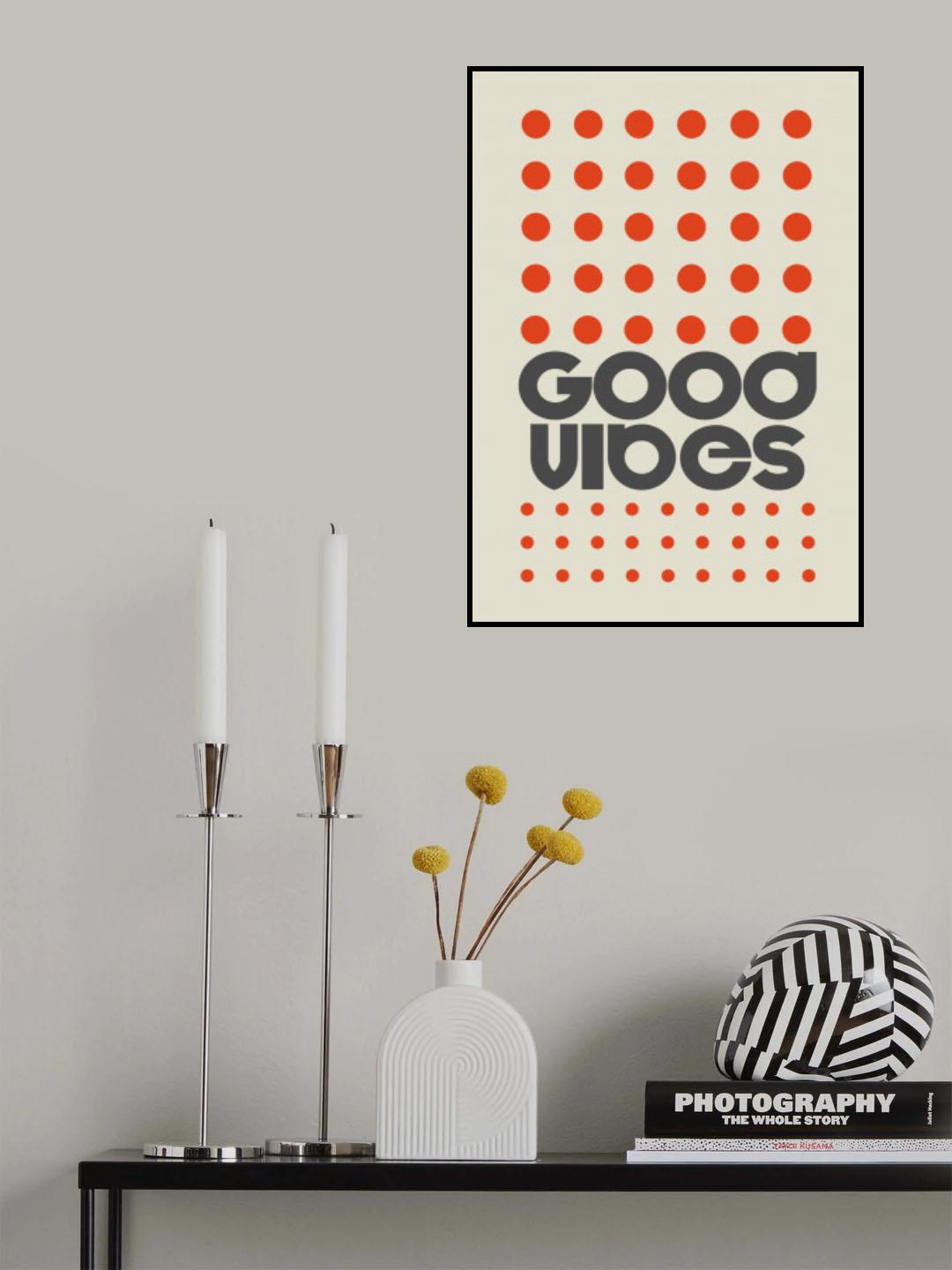 Good Vibes Orange Poster och Canvastavla