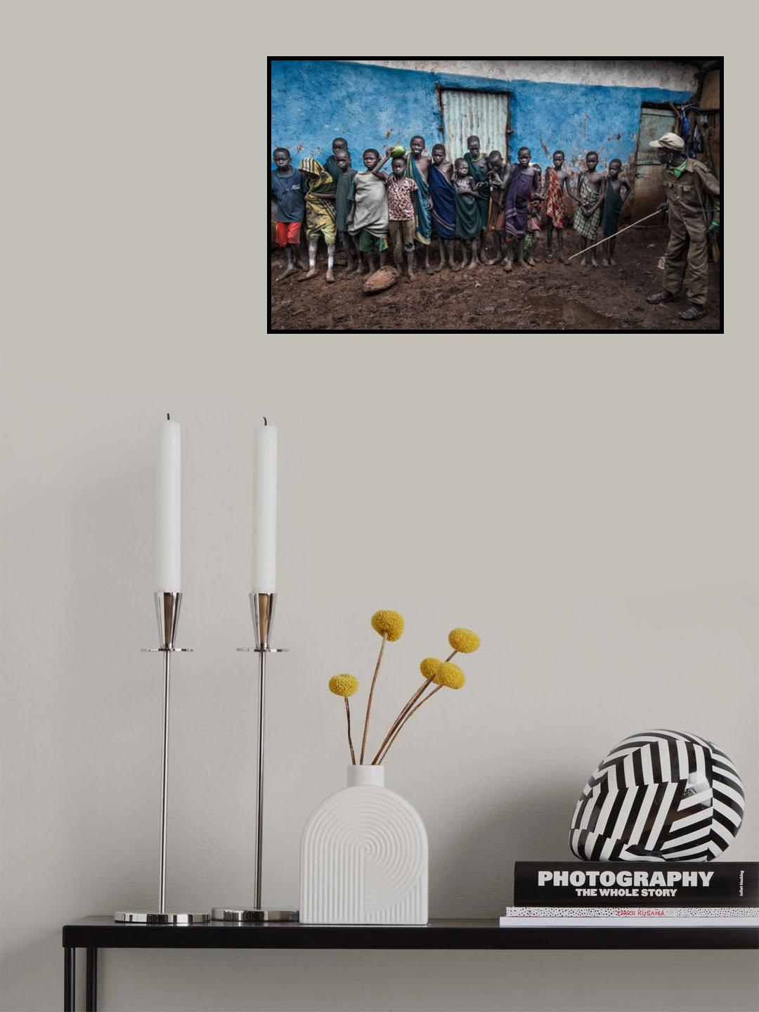 Putting them in line - Ethiopia Poster och Canvastavla