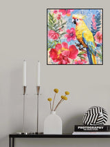 Cockatoos Tropical Garden Poster och Canvastavla