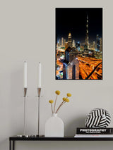 The night life of Dubai. Poster och Canvastavla