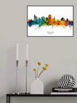 Jackson Mississippi Skyline Poster och Canvastavla