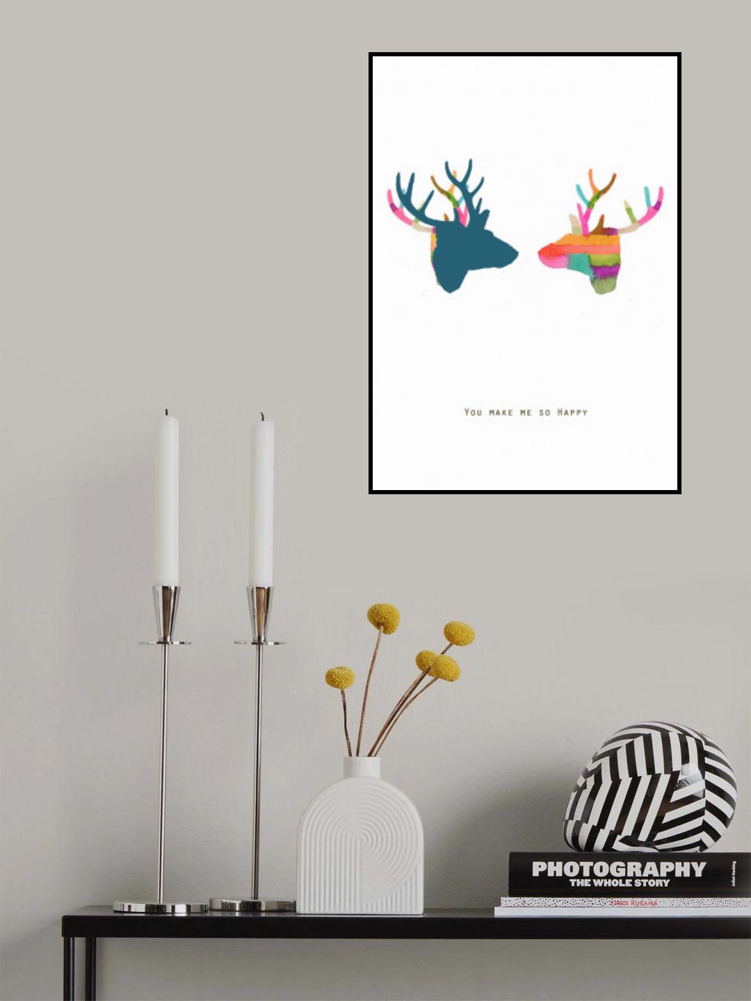 You Make Me so Happy Poster och Canvastavla