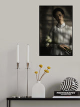 Portrait of Hue teenage girl in Vietnam Poster och Canvastavla