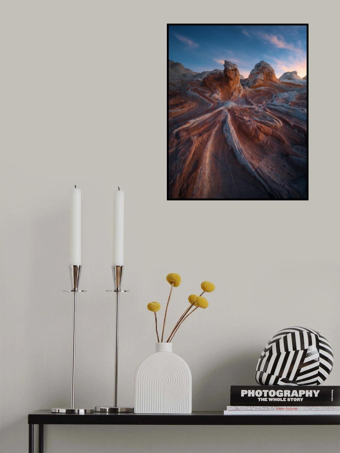 White soft face. Poster och Canvastavla