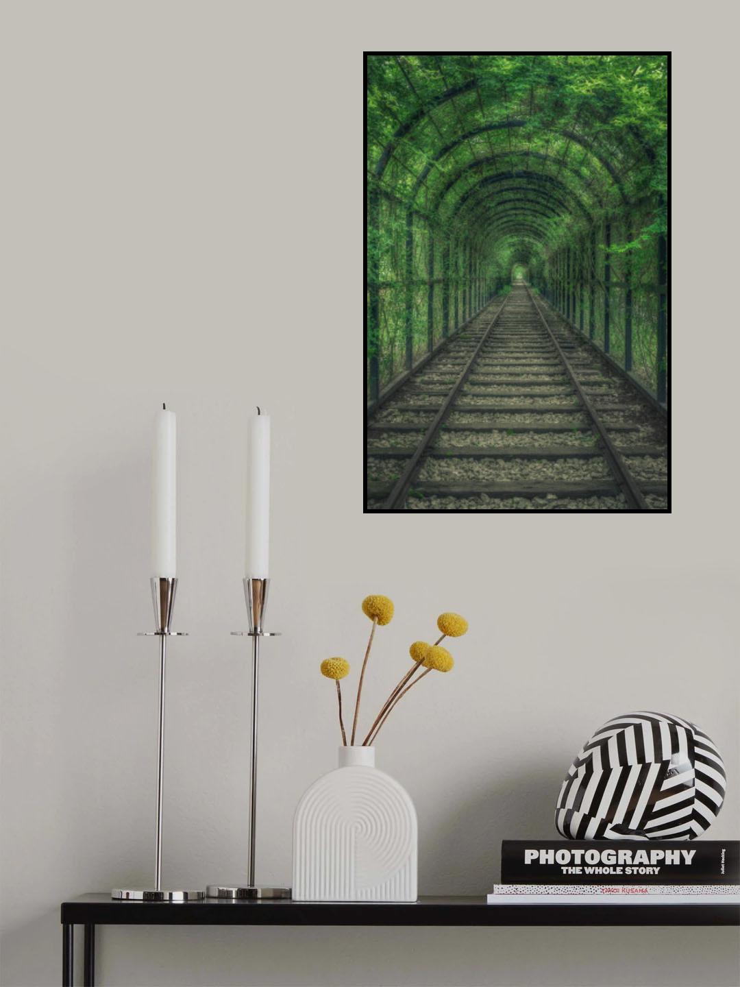 Green Tunnel Poster och Canvastavla