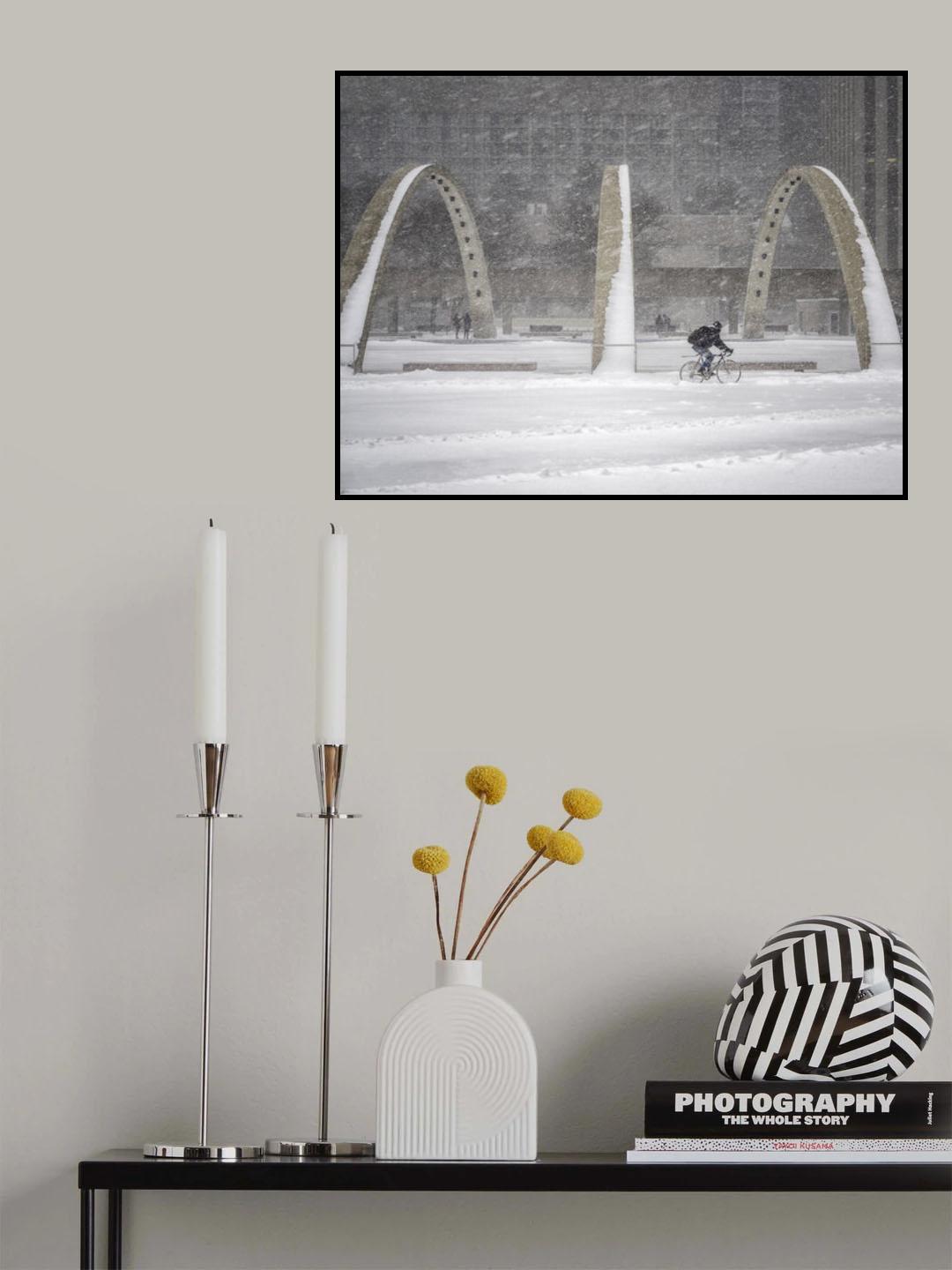 Snow Poster och Canvastavla